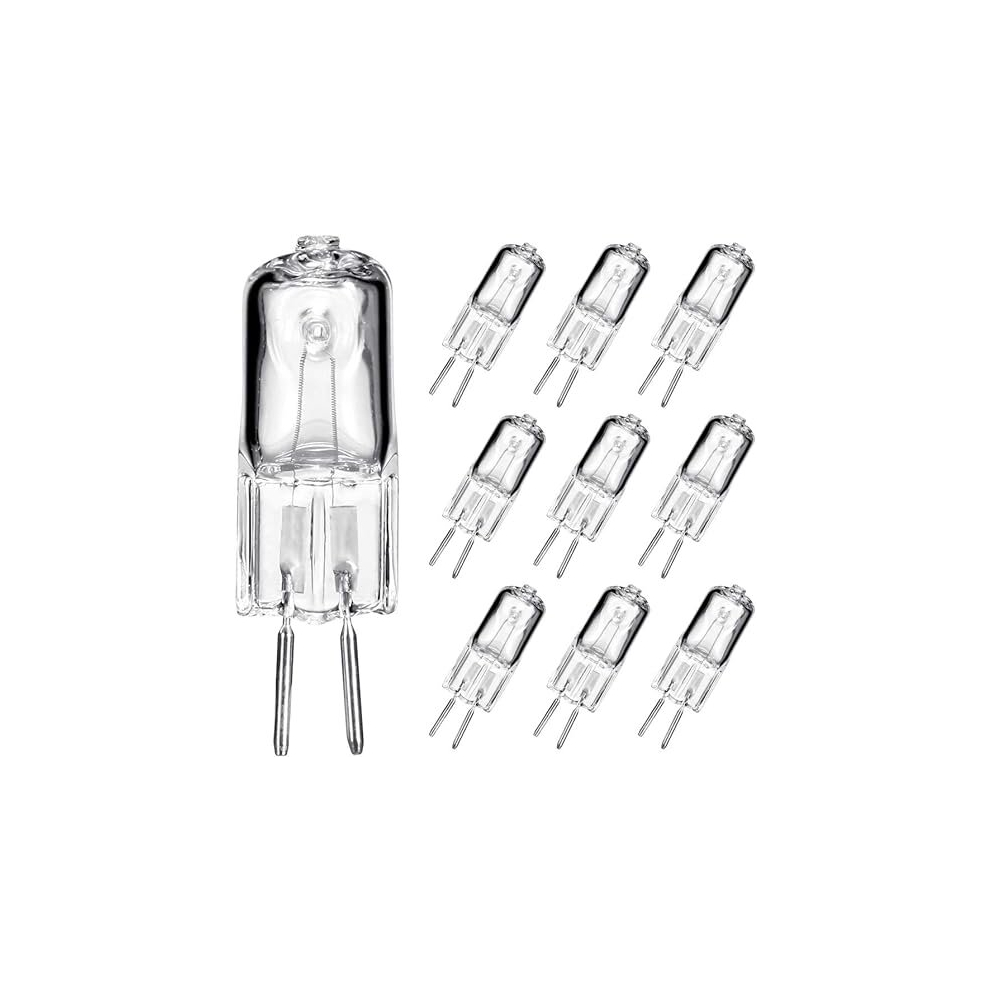 10 Pack G5 Halogen Light Bulbs 50W Clear Capsule 2 Pin Lamp Bulb for 230V Replacement Candle Light Bulbs for Aroma Lamps 2700K Warm White Dimmable-image-OPC-PCRDBMB-NEW