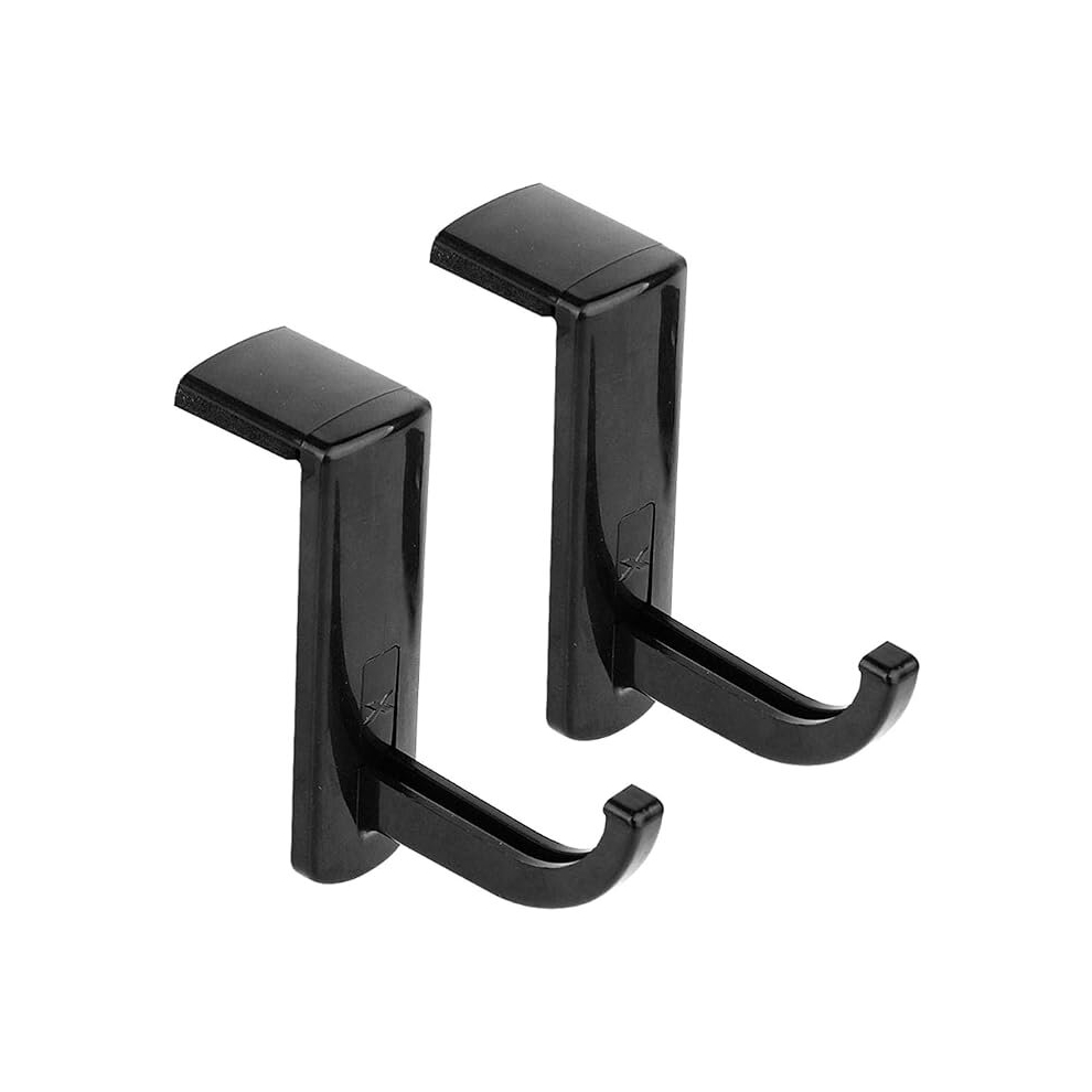 2 Pack Headphone Headset Hanger Monitor Nd Holder Headset Stick-On Hook, By Lebq Black 7651031131213