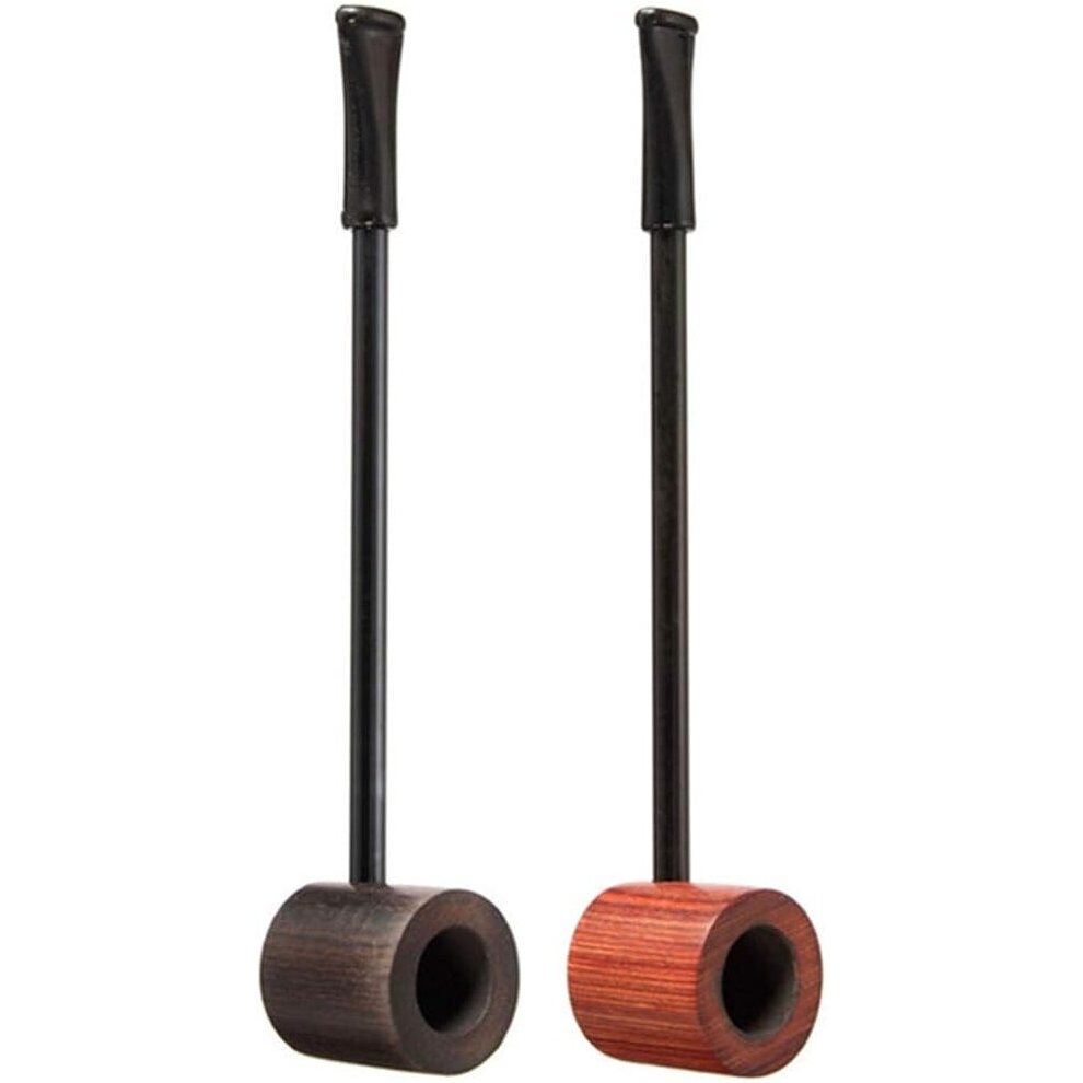 Ifsecond Black Handmade Wooden Smoking Pipes For Tobacco And Herbs(Black)