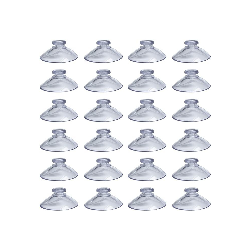 50 Pieces Clear Suction Cups Pvc Plastic Suction Cup Without Hooks (30 Mm) 7651031131206