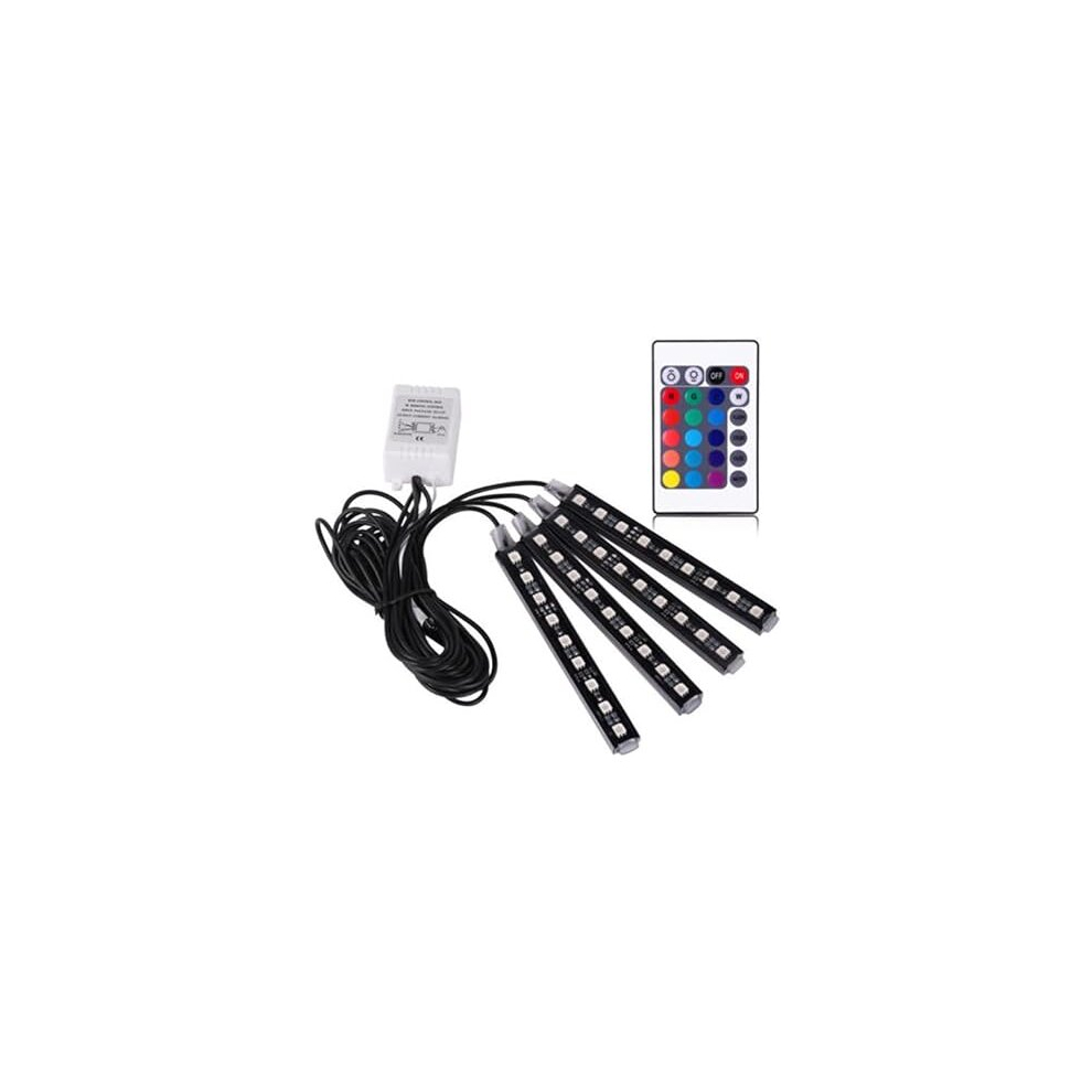 Led Rgb Car Strip Remote Control Interior Atmosphere Strip Footwell Usb Cigarette Er Decoration Lamp Light 7651031131640