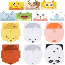 13 Pieces Animal Thank You Cards, Cartoon Animal Stationery Paper, 13 Assorted Cute Animal Cards for Kids Greeting, Birthday, Graduation, Motivational