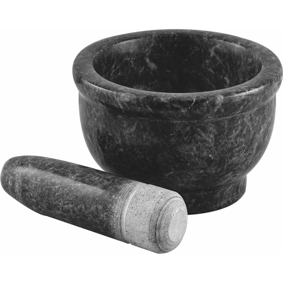 HEAVY DUTY Pestle and Mortar Set Granite Stone Spice & Herb Grinder Crusher