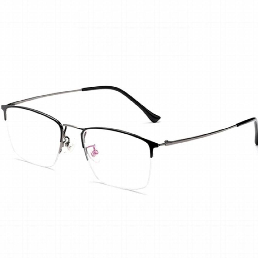 Photochromic Reading Glasses Men High Sun Automatic Discoloration Presbyopia Hyperopia Glasses Titanium Half Rim Driving-image-OPC-PCRDCKG-NEW