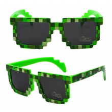 Sunglasses Kids Cos Play Action Game Toy Minecrafter Square Glasses with Case Toys for Children Gift