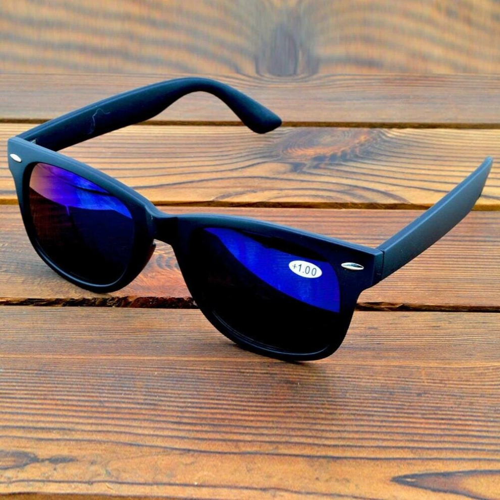 Handcrafted Frame Full-rim Spectacles See Near N Far Bifocal Reading Sunglasses +0.75 To +4