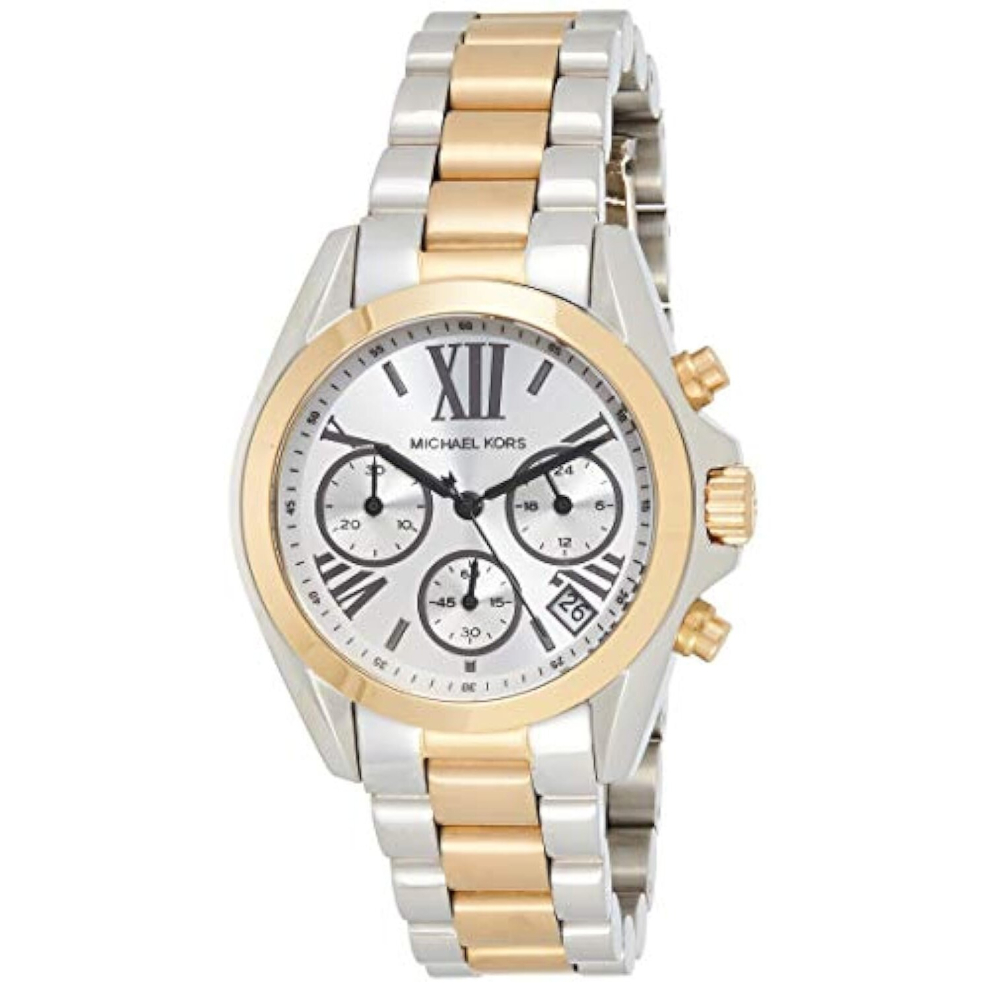 Montre Michael Kors MK5912 pour femme : boîtier acier doré 39 mm, cadran blanc, bracelet à maillons dorés - élégance moderne