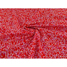 Minerva Exclusive Pop Cheetah Linen Viscose Blend Fabric - per metre