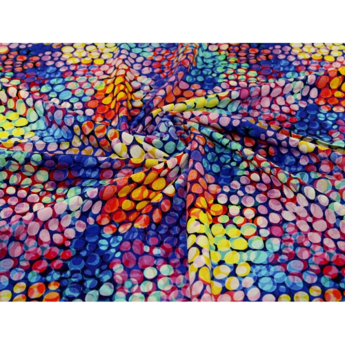 Minerva Exclusive Bubble Lights Linen Viscose Blend Fabric - per metre