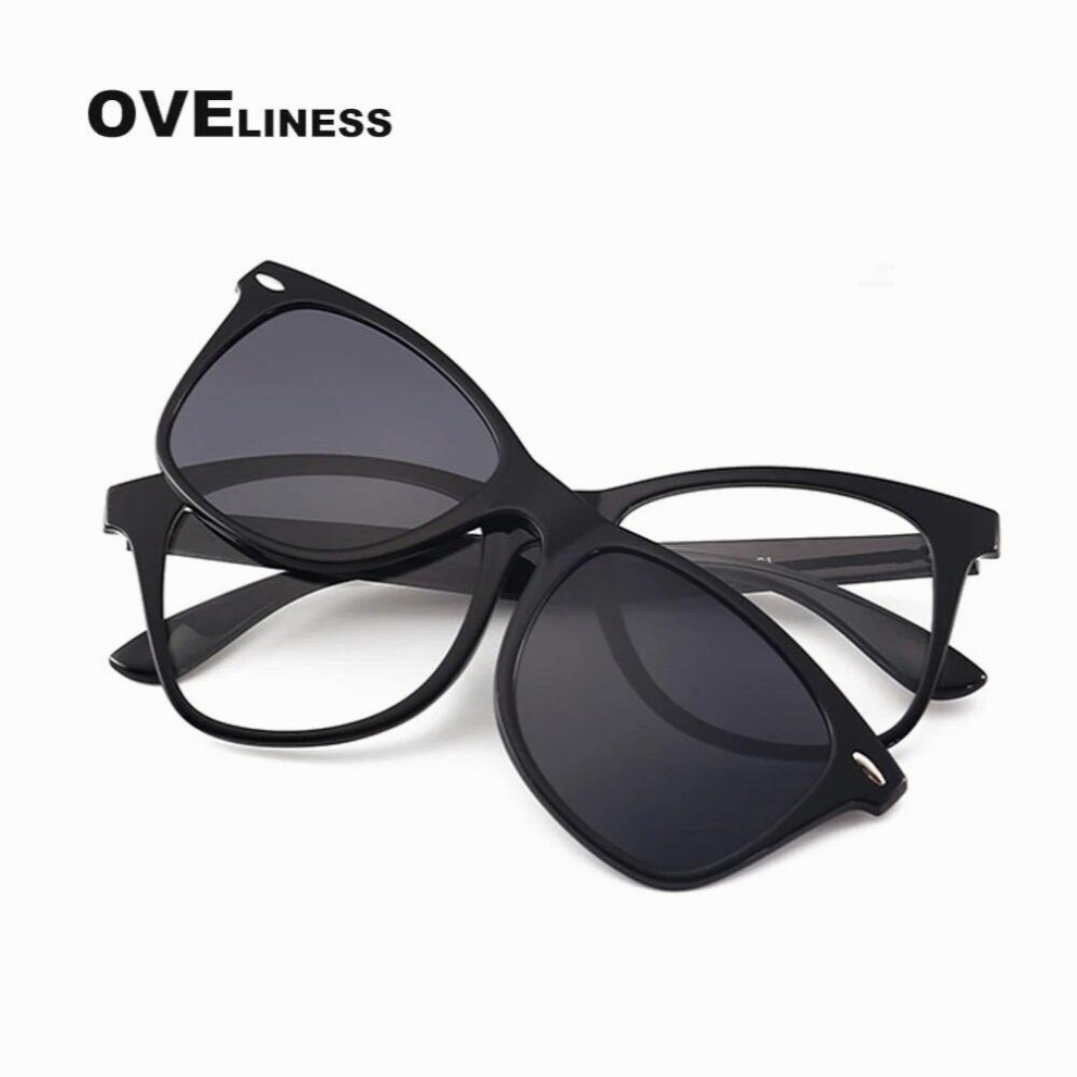 Multicoloured Optical Retro Glasses Frame Men Women Magnet Polarized Clip On Magnetic Sunglasses Eyeglasses Myopia Prescription Frames Eyewear