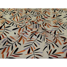 Minerva Exclusive Scattered Fronds Linen Viscose Blend Fabric - per metre