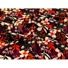 Minerva Exclusive Graphic Floral Linen Viscose Blend Fabric - per metre