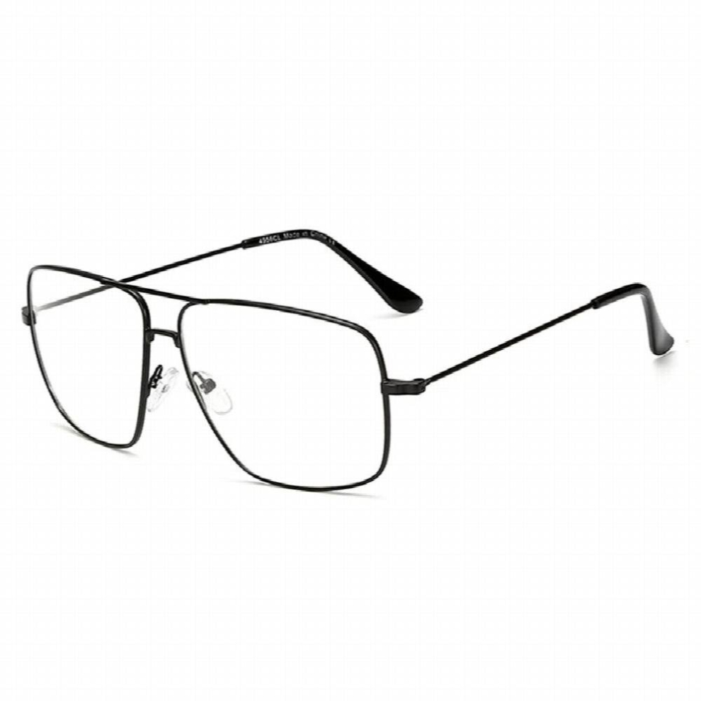 Square Optical Glasses Frame Women Men Vintage Alloy Clear Lens Sunglasses Women Oversized Eyeglasses oculos Q859