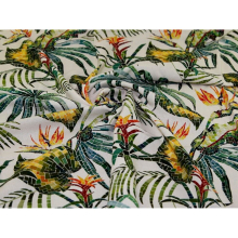 Minerva Exclusive Tropical Tiles Linen Viscose Blend Fabric - per metre