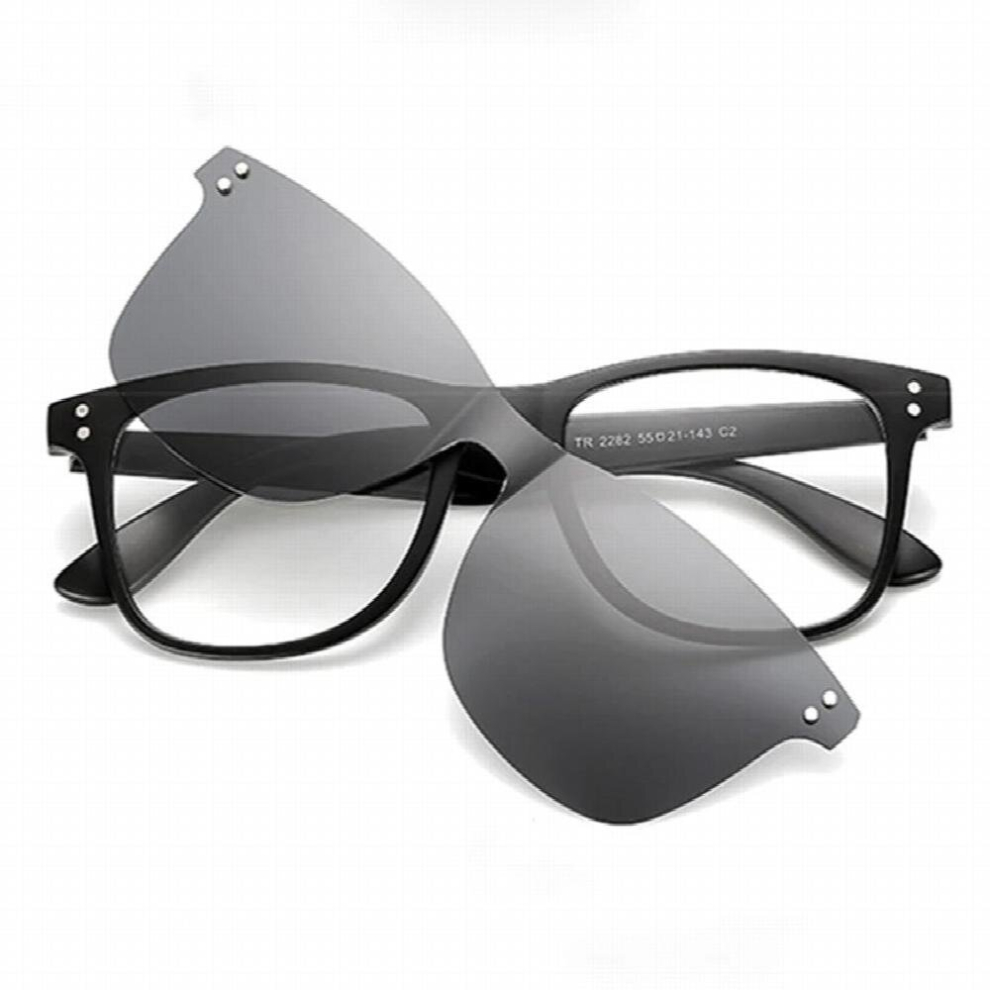 QIFENG Optical Eyeglasses Frame Men Women Clip On Magnets Polarized Sunglasses Myopia Eye Glasses Spectacle Frame QF051