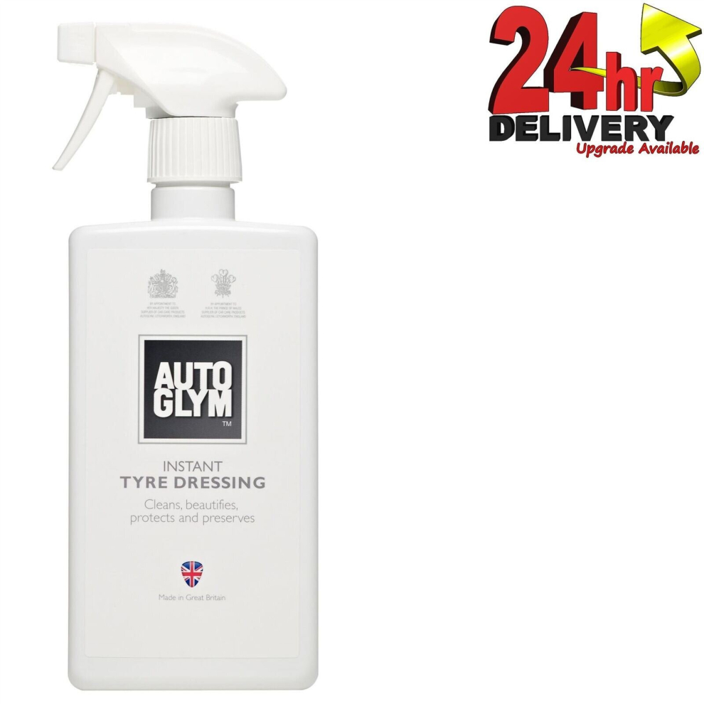 AutoGlym Instant Tyre Dressing 500ml Spray Bottle Leaves Gloss Or Satin Finish