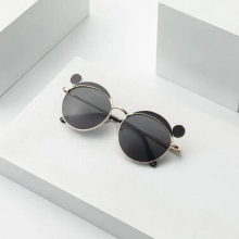 Children Sunglasses Personality Round Frame Glasses Panda Style Boys Girl Lovely Sunglasses Sun Protection Blackout Glasses