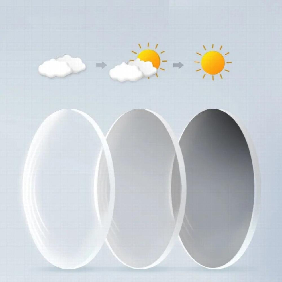 Photochromic Prescription Glasses Lens Eyes Clear Myopia Diopter Acetate Optical Eyewear Polarized Sunglass