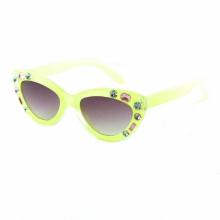 Rhinestone Children Sunglasses Kids Sun Glasses Boys Girls Cat Eye Shape Goggles Baby Travel Glasses UV400 Outdoor Gift