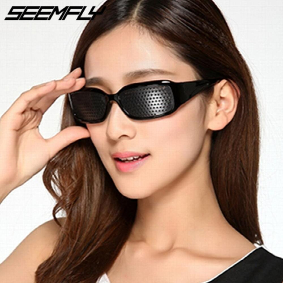 Multicoloured Seemfly Pinhole Sunglasses Anti-Fatigue Vision Care Pin Hole Microporous Glasses Eye Exercise Eyesight Improve Anti-Myopia