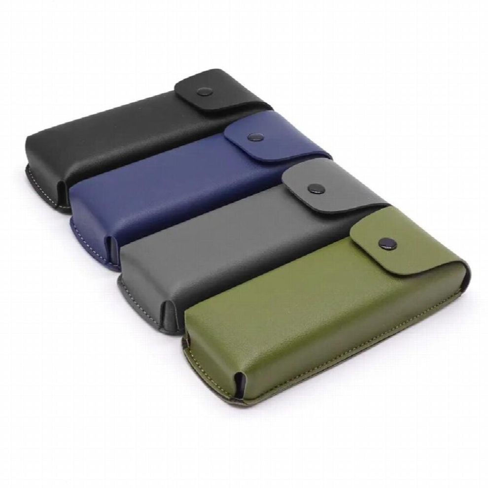 Multicoloured Retro Portable Glasses Case Pu Glasses Storage Bag Compression Resistant Snap Closure Soft Bag Sunglasses Case Accessories