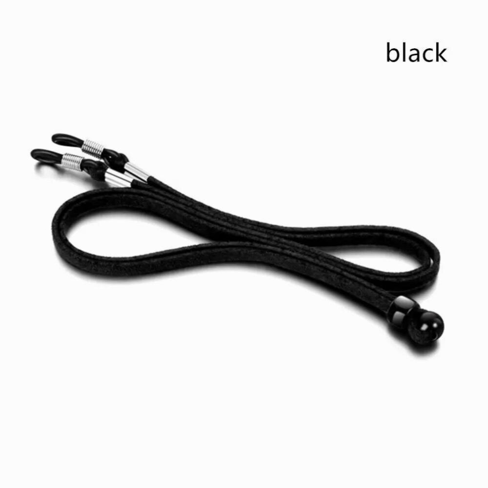 Leather High Elasticity Sunglasses Lanyard Adjustable Necklace Eyeglass Glasses Chain Cord Reading Glasses Strap