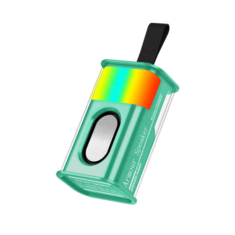 (Green) Portable Transparent Rgb Bt Speaker Green 5055546099457