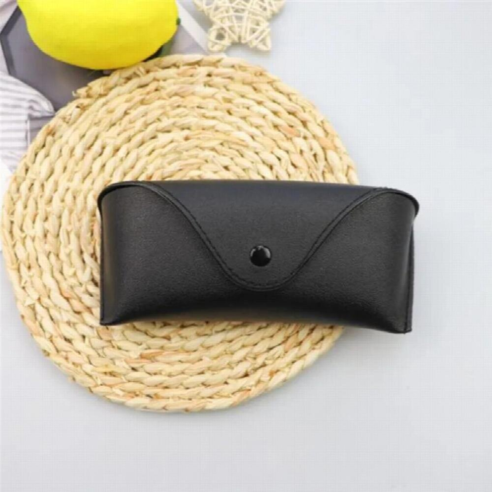 Durable Leather Eye Glasses Sunglasses Hard Case Convenient Lightweight Protector Box Solid Pouch Bag Easy To Carry