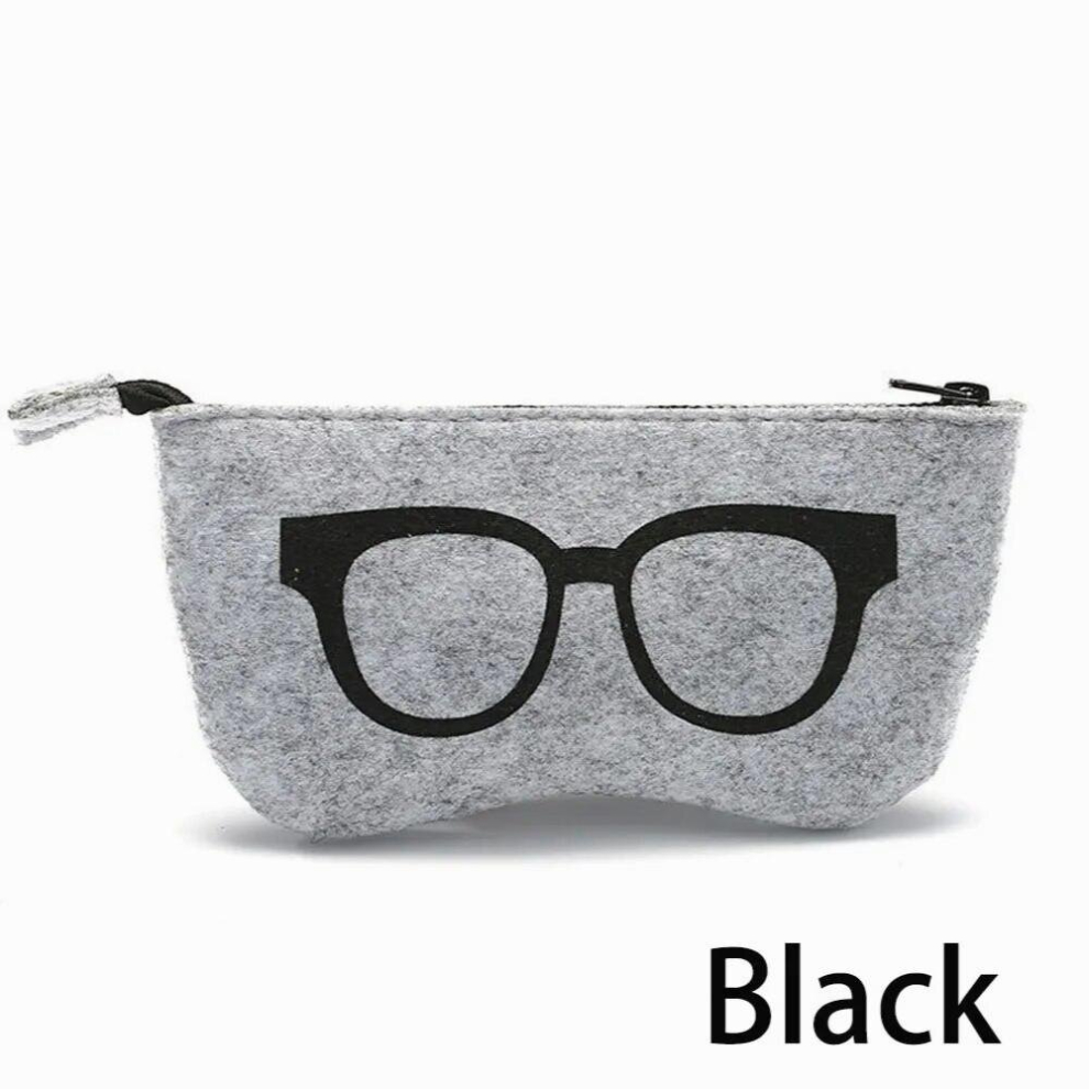1Pc Unisex Felt Glasses Case Bag Sunglasses Case Box Portatives Soft Zipper soleil Lunettes De Soleil Protector Sunglasses Pouch