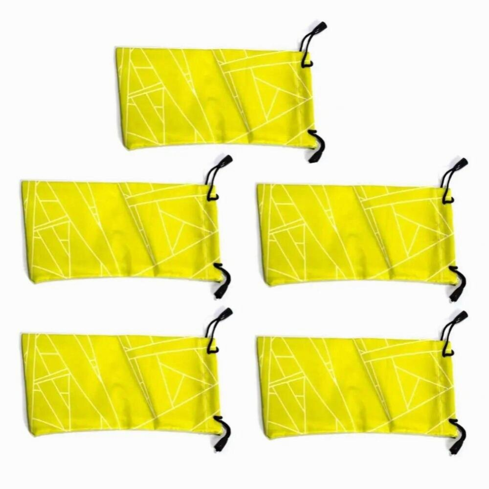 5Pcs Soft Cloth Waterproof Sunglasses Bag Microfiber Dust Storage Pouch Glasses Carry Bag Portable Eyewear Case Container