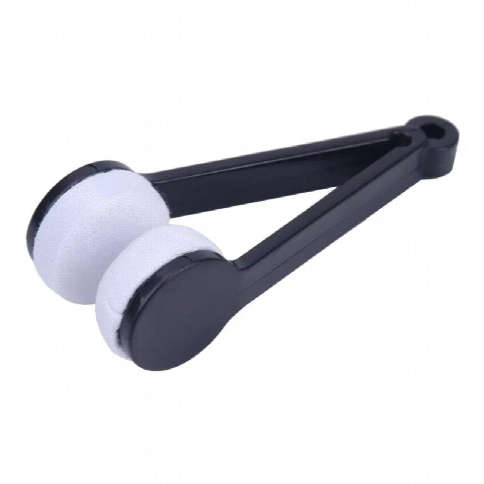 2PCS Portable Multifunctional Glasses Cleaning Rub Eyeglass Sunglasses Microfiber Cleaner Brushes Spectacles Clips