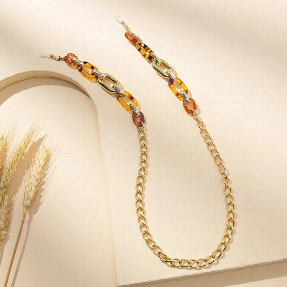 Eyeglass Mask Chains Acrylic Button Chain Sunglasses Glasses Cord Holder Reading Eyewear Lanyard Necklace Strap Rope Necklace