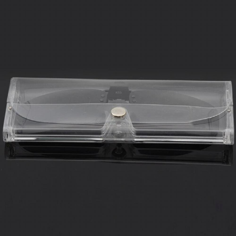Multicoloured Stylish Transparent Eye Glasses Sunglasses Soft Case Box Portable Protector Holder