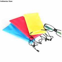 5pcs/set Sunglasses Bag Pouch Soft Cloth Cleaning Optical Glasses Case Eyewear