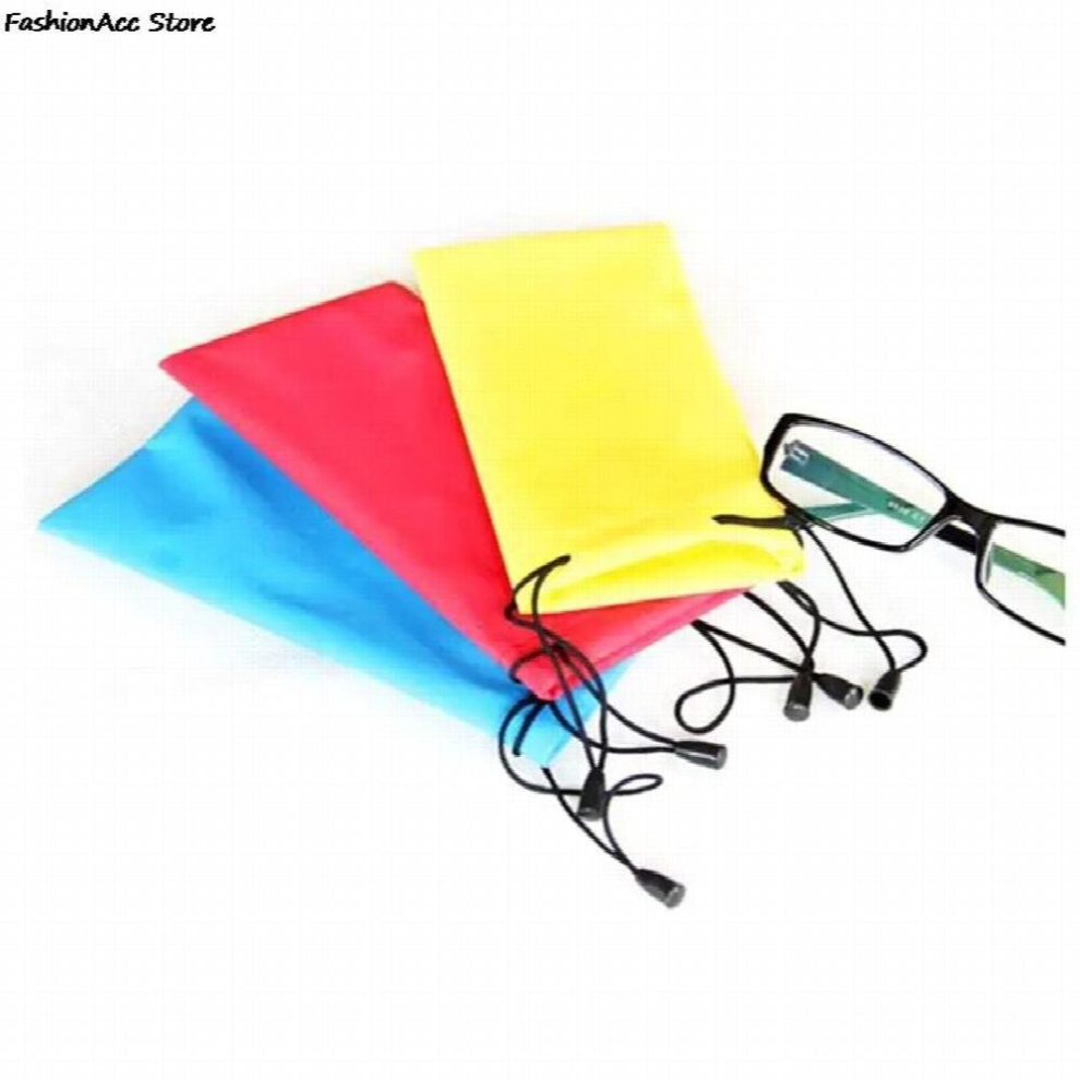 5pcs/set Sunglasses Bag Pouch Soft Cloth Cleaning Optical Glasses Case Eyewear