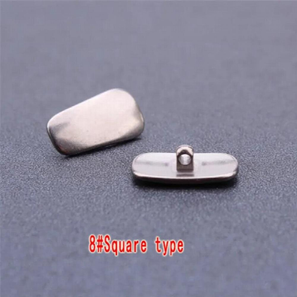 Multicoloured 2Pcs Titanium Nose-Pad Glasses Eyeglass Nose Pads Crimp-On Sunglasses Support Nose Pad Eyewear Accessories Feed Screwdriver Y20