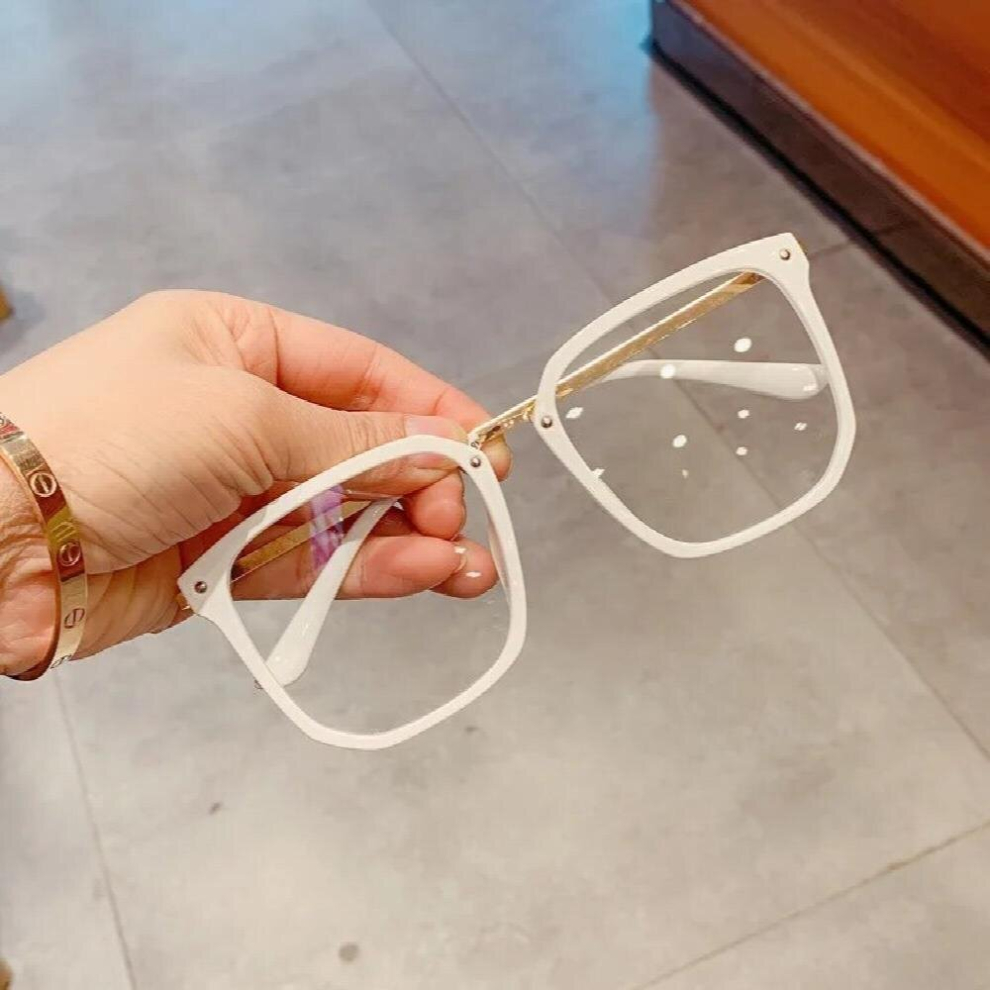 Light Womens Glasses Frame Oversized Computer Eyeglasses Vintage Men Spectacles Transparent Square Eyewear Frames