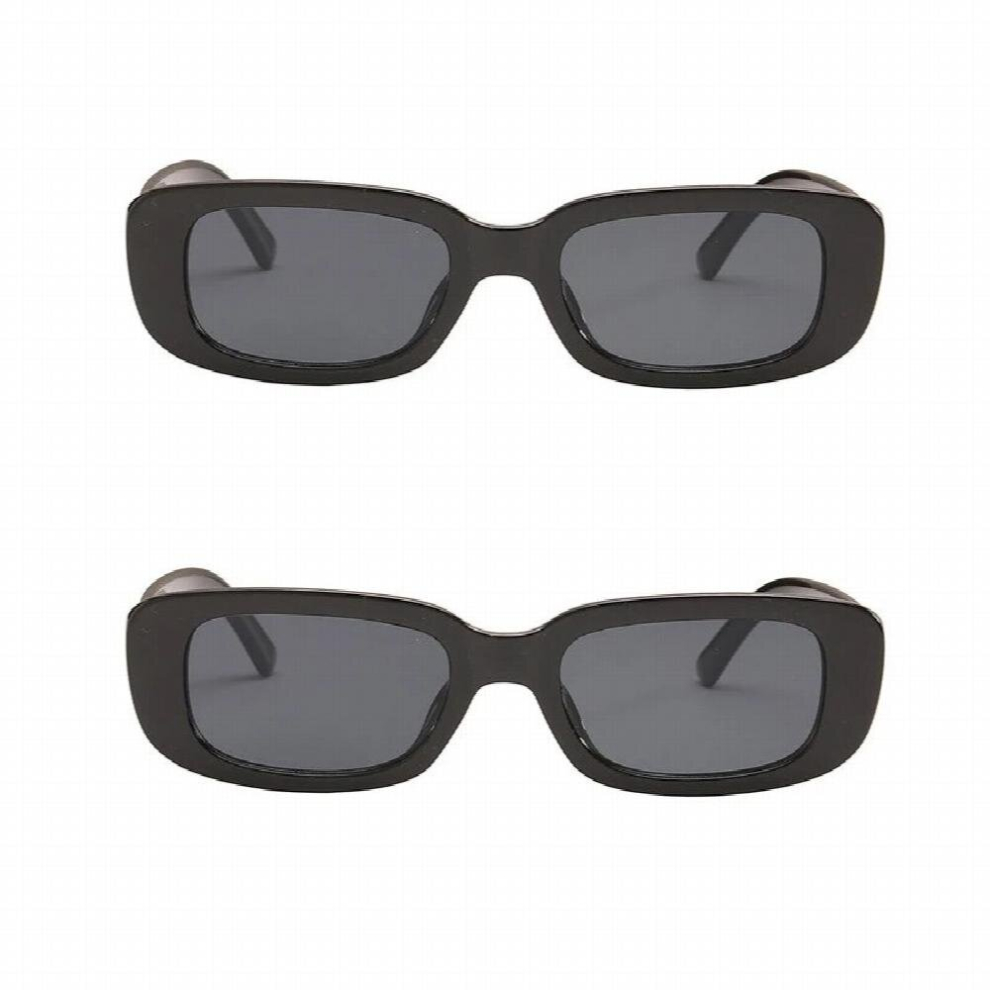 2pcs Retro Sunglasses Square Sunglass Cycling Glasses Men Women Leopard Sunglasses Anti-UV Travel Eyewear-image-OPC-PCRDR5V-NEW