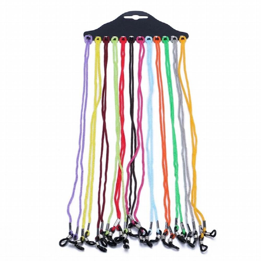 12pcs/pack Glasses Wearing Neck Holding Wire Rope Sunglasses Neck Cord Strap Convenient Eyeglass Glasses String Lanyard