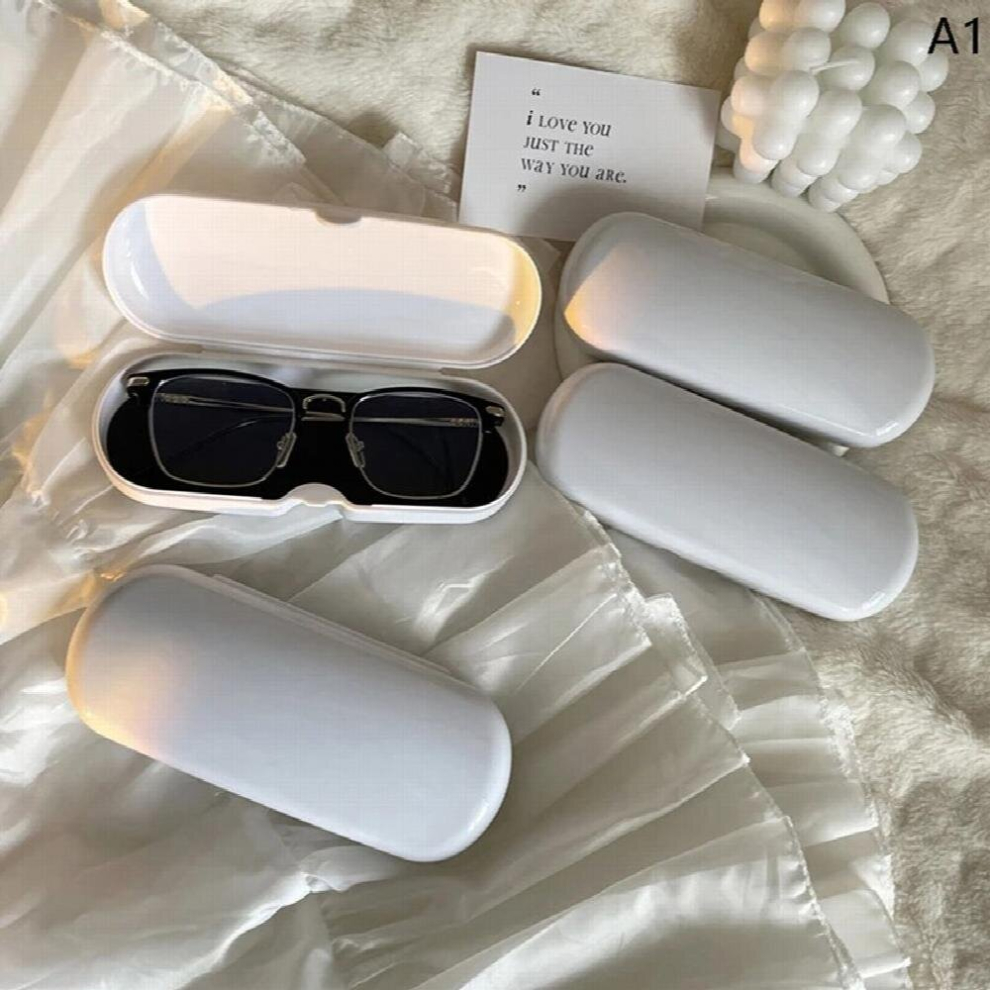 Portable Cream Colored Glasses Case Sunglasses Myopia Glasses Storage Box Travel Student Sunglasses Box Storage Box