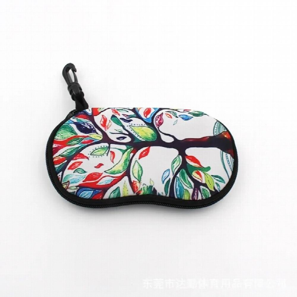 Portable Eyeglasses Cases Cover Sunglasses Soft Protector Ultra Light Zipper Glasses Bag Eyeglass Safety Pouch with Belt Clip