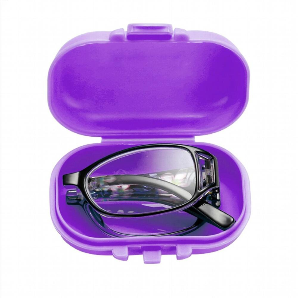 Hard Eyeglass Case for Folding Glasses Compression Light Resistant Sunglasses Box Unisex Classic Portable Lightweight
