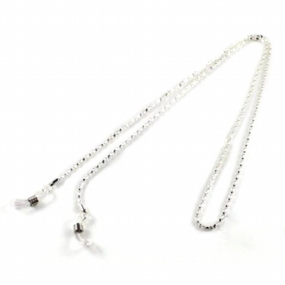 White Cord Sunglasses Lanyard Strap Necklace Metal Eyeglass Glasses Chain
