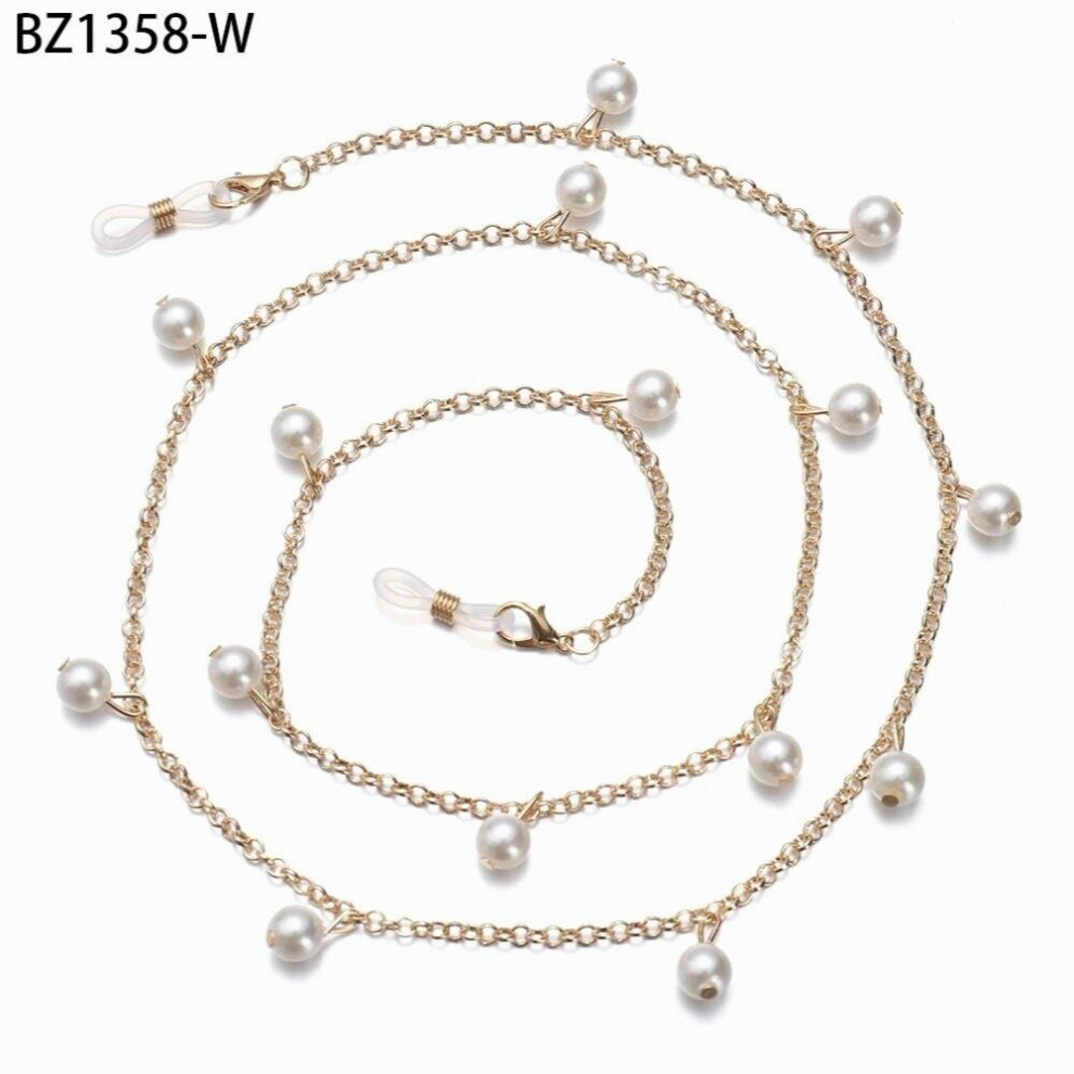 Pearls Glasses Chains Mask Holder Strap Sunglasses Chain Non-slip Reading Glasses Lanyard Necklace Strap Rope For Unisex