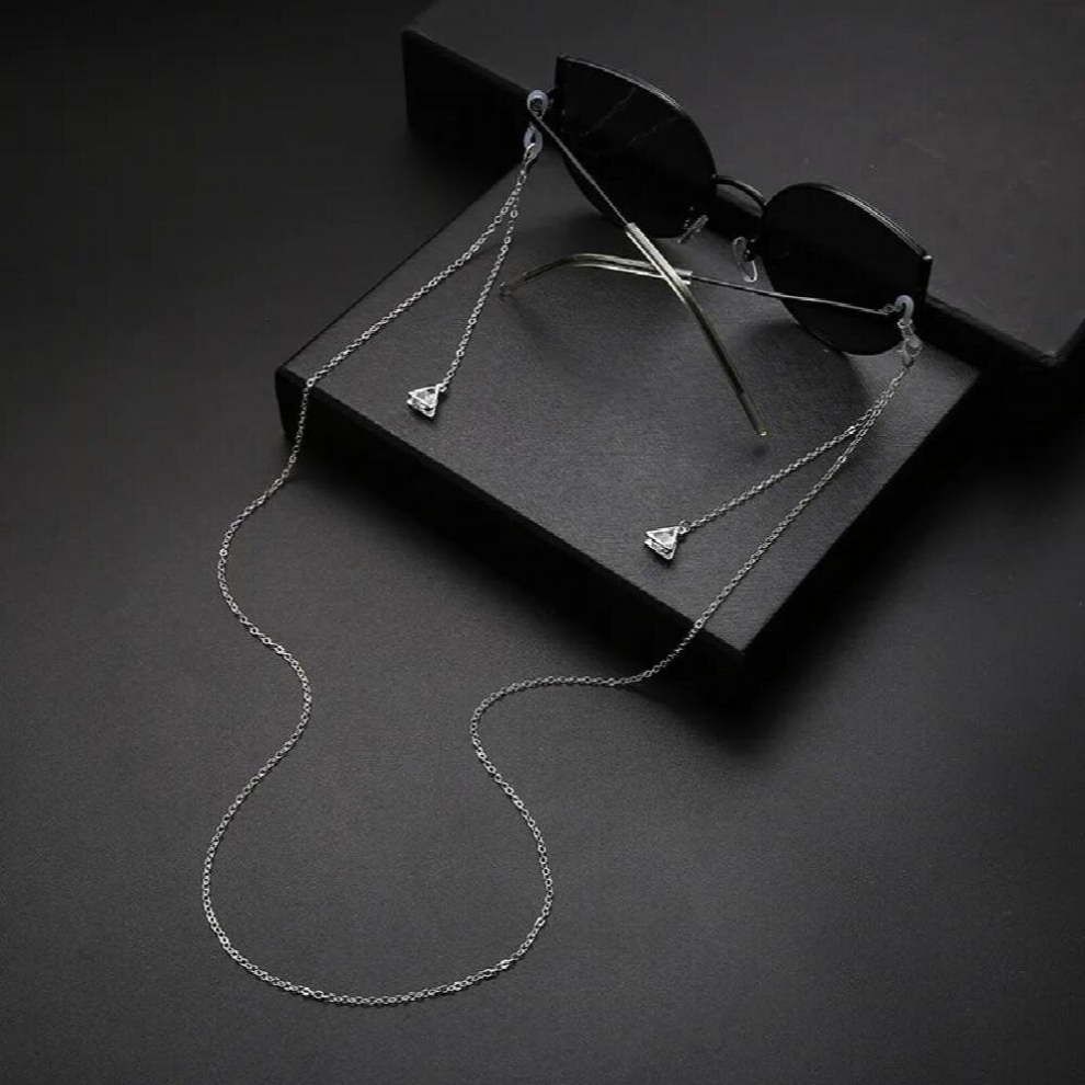 Women Heart Sunglass Chains Lanyard Eyewear Accessories Triangular Pendant Reading Glasses Chain Glasses Hanging Rope