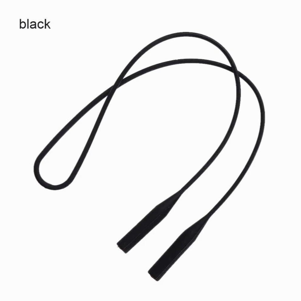 2Pcs/Pack Silicone Eyeglasses Straps Glasses Sunglasses Chain Sports Band Cord Holder Elastic Anti Slip String Ropes