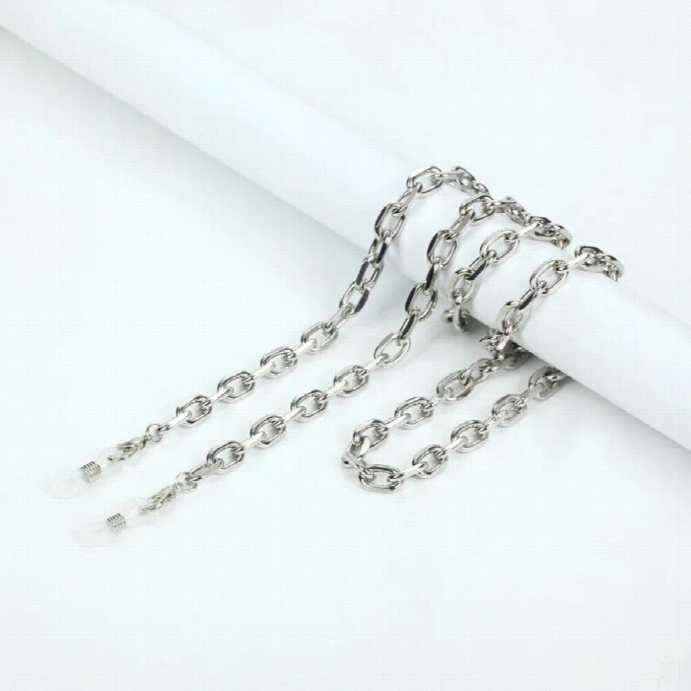 Glasses Chain Silver Metals Anti-lost Mask Chain Holder Sunglasses Lanyard Strap Neck Cord Eyewear Jewelry Gift