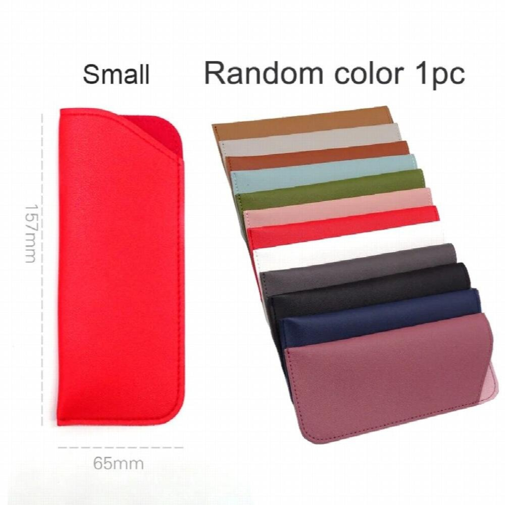 Multicoloured Unisex Glasses Bag Pu Leather Portable Sunglasses Box Eyeglasses Storage Pouch Protector Case Drawstring Bags Accessories