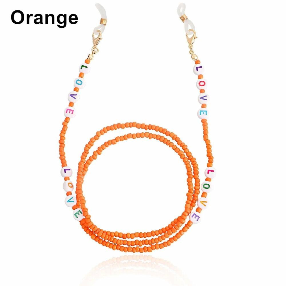 Rice Beads Mask Holder Necklace Sunglasses Rope Mask Chain Lanyard Glasses Chains Eyeglass Chain