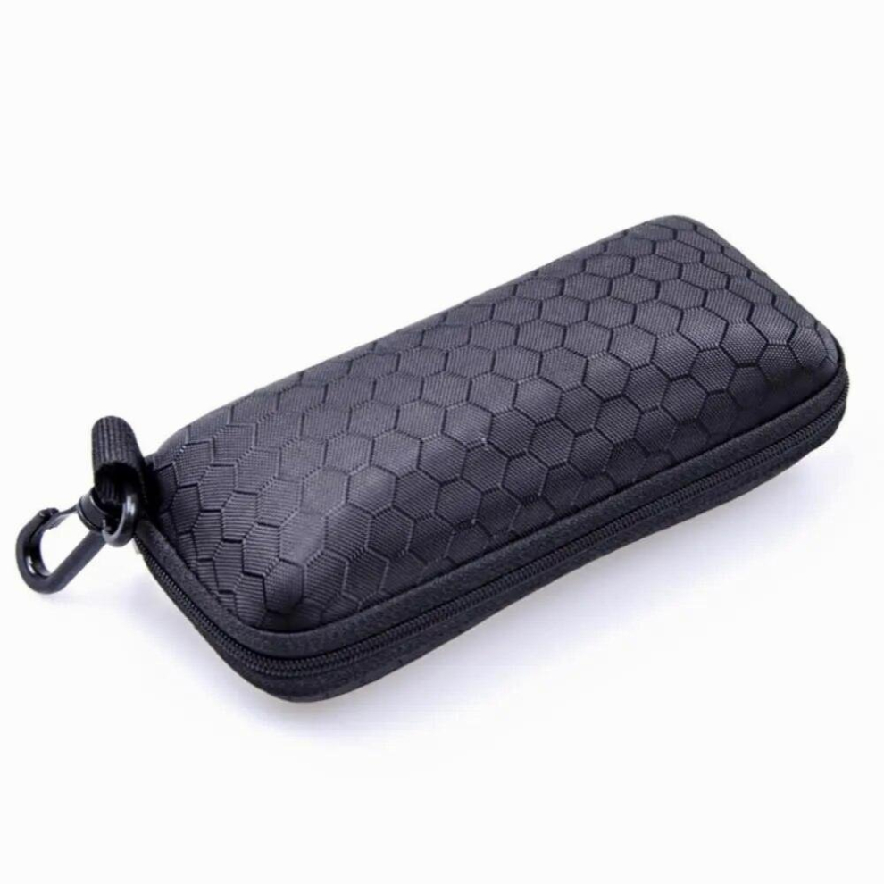 Colorful Rectangle Zipper Sunglasses Hard Eye Glasses Case Eyewear Sunglasses Pouch Protector Box Holder with Hook